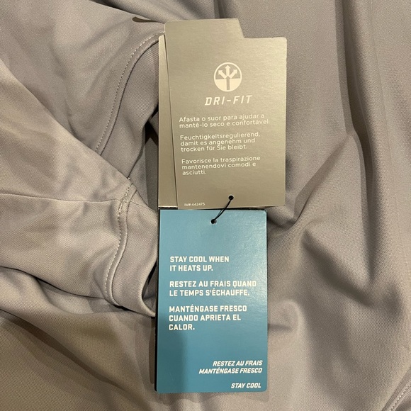 NWT Nike Dri-FIT Colorblock Icon Modern Fit Polo White / Wolf Grey, Size XL - Picture 12 of 12